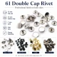 61 Çift Kapaklı Rivet 15 mm Kapak 12 mm Alt Kapak 7 mm Bacak Saç Malzeme Perçin - 500 Takım R00061CFT-7