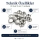 61 Rivet 15 mm Kapak / 7 mm Bacak Pirinç Perçin - 500 Adet, çanta ve deri aksesuar üretimi için ideal perçin modeli