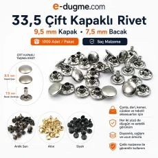 33.5 Double Cap Rivet 9.5 mm (0.37
