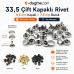 33,5 Çift Kapaklı Rivet 9,5 mm Saç Malzeme Perçin – 1000 Adet R00335CFT