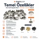 33,5 Perçin 9 mm Çift Kapaklı Rivet Saç Malzeme (1000 Ad/Paket) R00335CFT