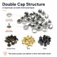 33,5 Perçin 9 mm Çift Kapaklı Rivet Saç Malzeme (1000 Ad/Paket) R00335CFT