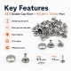 33,5 Perçin 9 mm Çift Kapaklı Rivet Saç Malzeme (1000 Ad/Paket) R00335CFT