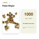 33 Rivet 7 mm Çift Kapaklı 7,5 mm Bacak Pirinç Perçin - 1000 Adet, çanta, deri, kemer, cüzdan ve tekstil aksesuarları için