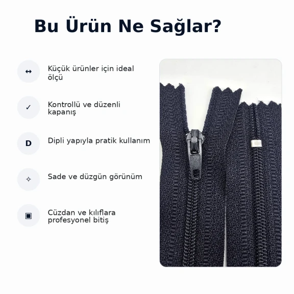 10 cm / 3.94 in Closed End Nylon Pocket Zipper for Wallets and Pouches