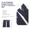 Wallet Zipper Nylon 13 cm / 5.12 in N3 for Pockets, Pouches and Organizers Closed End ENC0013T5