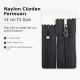 Nylon Wallet Zipper 14 cm / 5.51 in N3 for Pockets, Pouches and Organizers Closed End