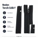 Naylon Cüzdan Fermuarı 14 cm T5 Dipli