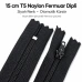 Naylon Cüzdan Fermuarı 15 cm T5 Dipli - ENC0015T5