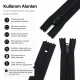 Nylon Wallet Zipper 15 cm / 5.91 in N3 for Pockets, Pouches and Organizers Closed End
