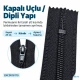 16 cm T10 Siyah Dipli Naylon Cep Fermuarı ENC0016T10, fermuarlı cep dikimi için ideal, dayanıklı ve şık bir çözüm.