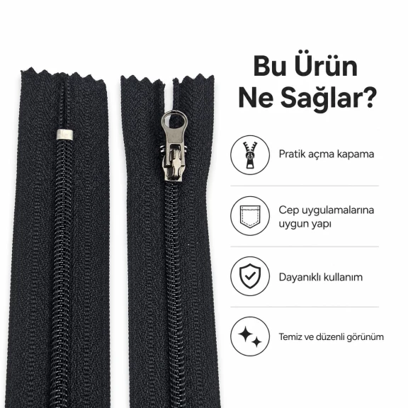 Naylon Cep Fermuarı Combi Elcikli 16 cm T10