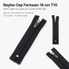 Pocket Zipper Nylon 16 cm / 6.30 in N5 Combi Puller Closed End ENC0016T10C