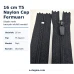 Naylon Cep Fermuarı Kaucuk Elcikli 16 cm T5 Dipli - ENC0016T5KE