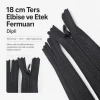 18 cm / 7.09 in Reverse Dress and Skirt Zipper Closed End ENC0018DTUL