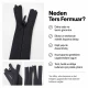 18 cm / 7.09 in Reverse Dress and Skirt Zipper Closed End for seamless garment designs