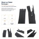 70 cm N5 Reverse Nylon Coil Separating Jacket Zipper in Black, ideal for jackets, coats, and outerwear
