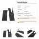 70 cm N5 Reverse Nylon Coil Separating Jacket Zipper in Black, ideal for jackets, coats, and outerwear