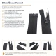 70 cm N5 Reverse Nylon Coil Separating Jacket Zipper in Black, ideal for jackets, coats, and outerwear