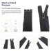72 cm / 28.35 in N5 Reverse Nylon Coil Separating Jacket Zipper – Black 322 ENC0072T10