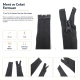 72 cm / 28.35 in N5 Reverse Nylon Coil Separating Jacket Zipper in Black for jackets, coats, and outerwear