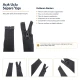 72 cm / 28.35 in N5 Reverse Nylon Coil Separating Jacket Zipper in Black for jackets, coats, and outerwear