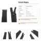 72 cm / 28.35 in N5 Reverse Nylon Coil Separating Jacket Zipper in Black for jackets, coats, and outerwear
