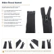 72 cm / 28.35 in N5 Reverse Nylon Coil Separating Jacket Zipper in Black for jackets, coats, and outerwear