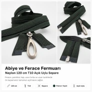 120 cm / 47.24 in N5 Nylon Coil Open-End Separating Zipper for Evening Dresses and Ferace – Petrol Green EPR00120T10