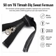 50 cm T6 Kemik Timsah Diş Sweat Fermuarı Açık Uçlu Separé EPR0050T6TMS, sweatshirt ve hafif dış giyim için ideal, pratik