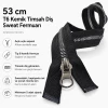 53 cm T6 Kemik Timsah Diş Sweat Fermuarı Açık Uçlu Separé EPR0053T6TMS