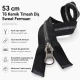 53 cm T6 Kemik Timsah Diş Sweat Fermuarı Açık Uçlu Separé EPR0053T6TMS