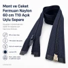 Mont ve Ceket Fermuarı Naylon 60 cm T10 Açık Uçlu Separe Lacivert 570 EPR0060T10