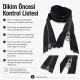 Mont ve Ceket Fermuarı Naylon 65 cm T10 Black Nikel Diş Renkli Açık Uçlu Separe Siyah