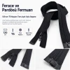 120 cm T5 Naylon Ters Ferace ve Pardösü Fermuarı – Siyah 322 EZP00120S