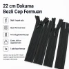 Cep Fermuarı Dokuma Bezli 22 cm Çanta, Kılıf ve Organizer İçin Dipli ZPG0022DKM