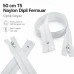 Hırka, Yelek ve Dış Giyim Fermuarı Naylon 50 cm T5 Dipli Optik Beyaz ZPS0050T5W