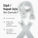 Hırka, Yelek ve Dış Giyim Fermuarı Naylon 50 cm T5 Dipli Optik Beyaz