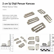 Kanca Toka 2 cm İçi Dişli Penuar Kancası Y00013