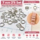 7 mm Zamak Sütyen Askı Ayar Tokası ve Halkası 2'li Set PIR700007Z