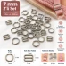 7 mm Zamak Sütyen Askı Ayar Tokası ve Halkası 2'li Set PIR700007Z