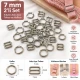 7 mm Zamak Sütyen Askı Ayar Tokası ve Halkası 2'li Set PIR700007Z