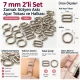 7 mm Zamak Sütyen Askı Ayar Tokası ve Halkası 2'li Set PIR700007Z