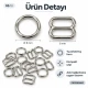 8 mm Zamak Sütyen Askı Ayar Tokası ve Halkası 2'li Set PIR700008Z