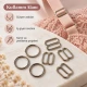 10 mm Zamak Sütyen Askı Ayar Tokası ve Halkası 2'li Set PIR700010Z