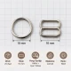 10 mm Zamak Sütyen Askı Ayar Tokası ve Halkası 2'li Set PIR700010Z