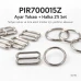 15 mm / 0.59 in Zamak Bra Strap Slider and Ring 2-Piece Set PIR700015Z