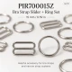 15 mm / 0.59 in Zamak Bra Strap Slider and Ring 2-Piece Set PIR700015Z