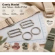 20 mm / 0.79 in Zamak Wide-Body Bra Strap Slider and Ring 2-Piece Set PIR702020Z