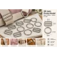 20 mm / 0.79 in Zamak Wide-Body Bra Strap Slider and Ring 2-Piece Set PIR702020Z